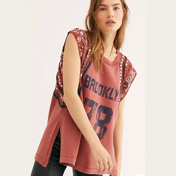 New Free People Summer Nights Los Angeles Sequins - Picture 8 of 9